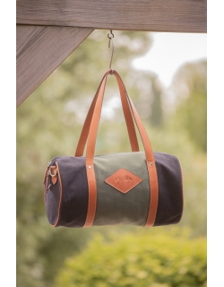 Sac Canvas Bowl Moyen Modèle - Kaki & Noir