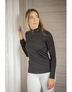 Polo Manches Longues Techpy - Noir