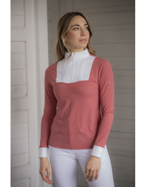 Florence Long Sleeve Show Shirt - Terracotta