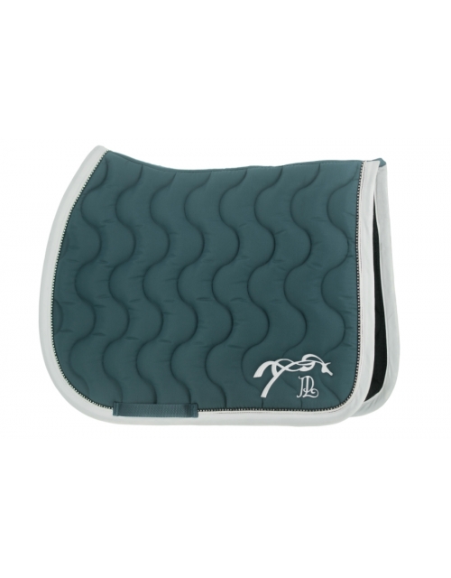 Tapis de selle Diamant - Bleu Canard & Blanc