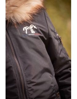 Lyon Bomber Jacket - Glitter Navy