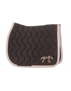 Tapis de selle Eden by Pénélope Diamant - Noir & Rose Gold