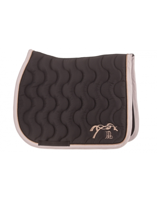 Tapis de selle Eden by Pénélope Diamant - Noir & Rose Gold