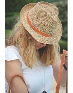 Woven hat Anne - Cream
