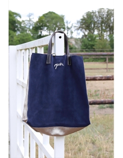 Pépite tote bag - Navy & gold