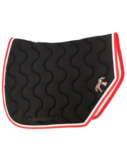 Point Sellier Sport Saddle pad - Black & red