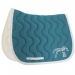 Classic Point Sellier saddle pad - Peacock blue & white