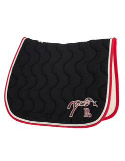 Point Sellier Classic Saddle pad - Black & red