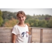 T-Shirt Poppy Blanc cassé & Galon Tricolore - Enfant