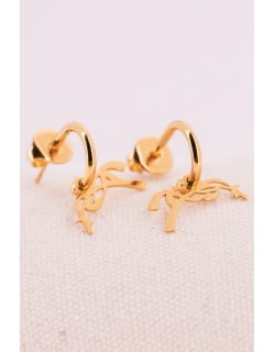 Léonie Creole Earrings - Gold