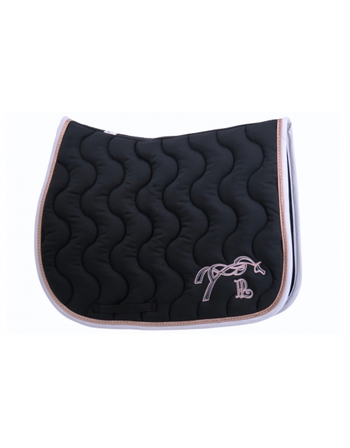 Classic Point Sellier Saddle Pad - Navy & Gold Pink