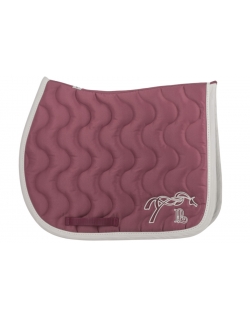 Classic Point Sellier Saddle Pad - Magenta & White