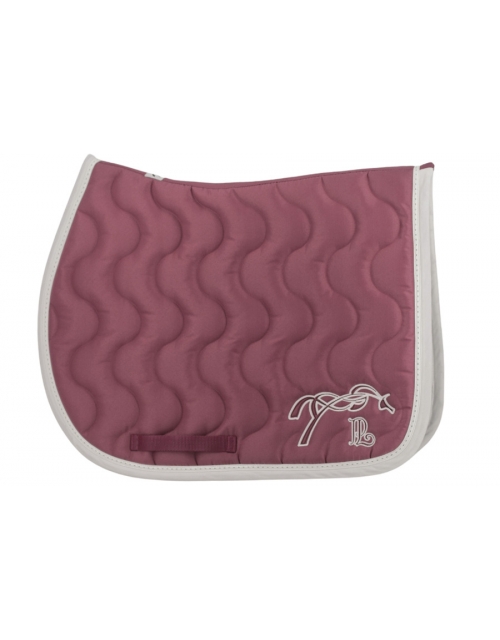 Classic Point Sellier Saddle Pad - Magenta & White