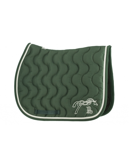 Classic Point Sellier Saddle Pad - Dark Green & Green