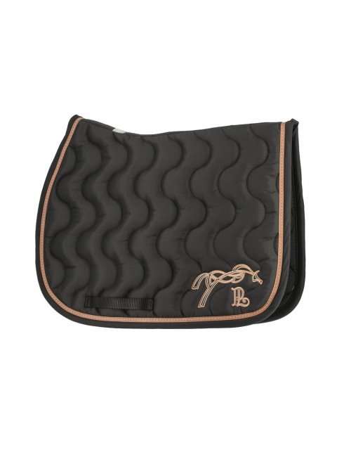 Classic Point Sellier Saddle Pad - Black & Caramel