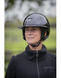 Pénélope by Freejump Helmet Long Visor - Glossy Black