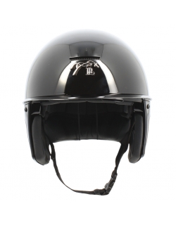 Casque Pénélope by Freejump Visière Courte - Noir Brillant