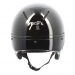 Casque Pénélope by Freejump Visière Courte - Noir Brillant