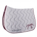 Tapis de selle Point Sellier Classique - Gris Clair & Bordeaux