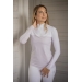 Polo de Concours Debbie Manches Longues - Blanc & Rose