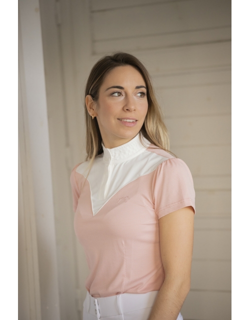 Las Honey Short-sleeved Show Polo Shirt - Pink