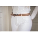 Signature Strass Belt - Cognac