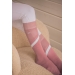 Fun Riding Socks - Pale Pink & White