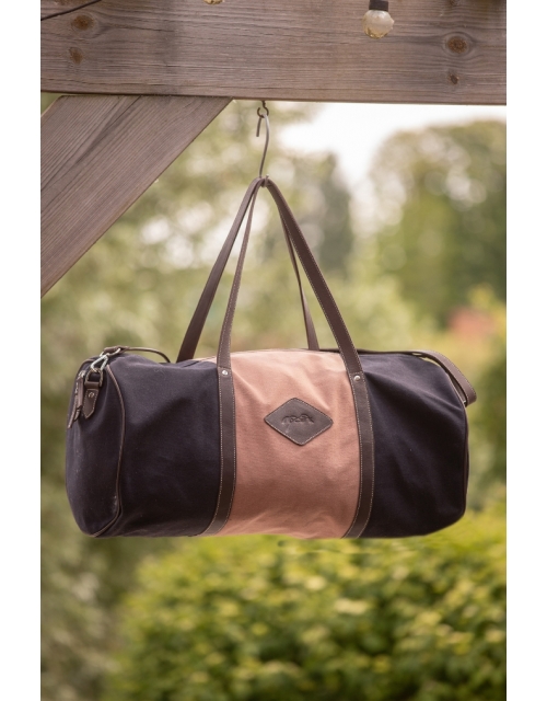 Canvas Bowl Bag Large Model - Pink & Black